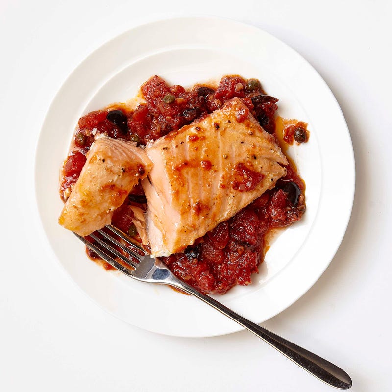 Photo of Baked salmon puttanesca by WW