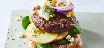 Blue cheese burger