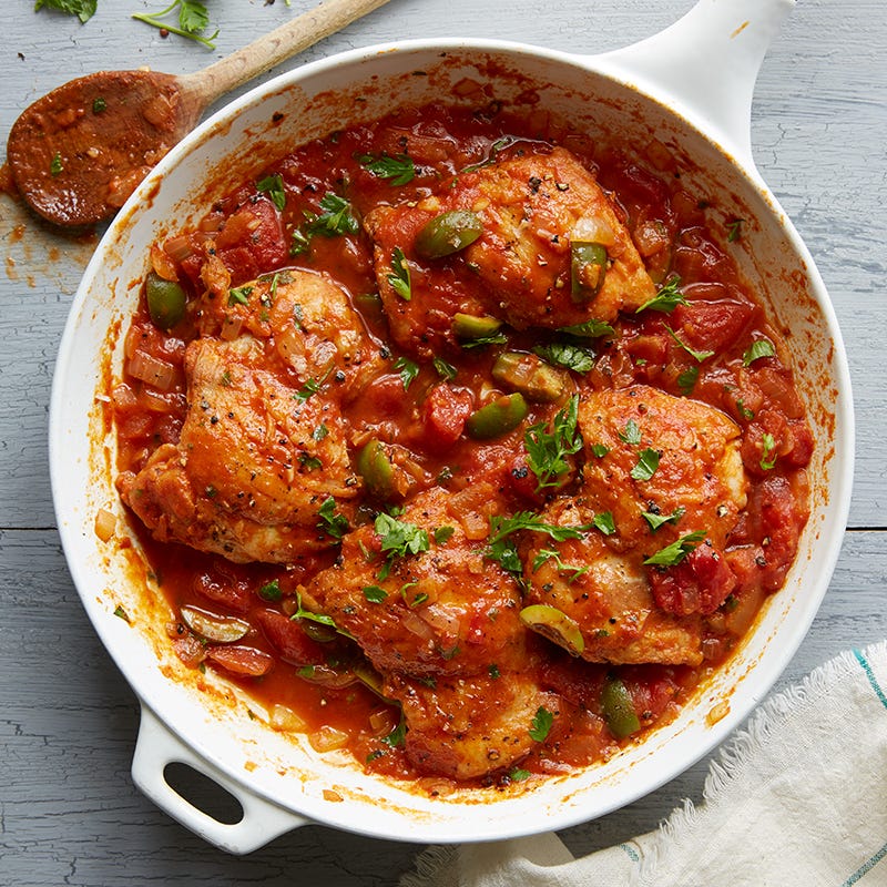 Photo of Spanish-style stewed chicken with tomatoes by WW