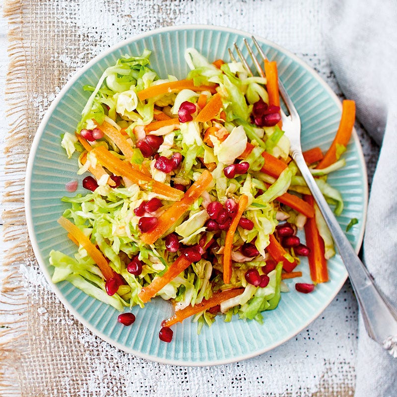 Spitzkohl-Granatapfel-Salat