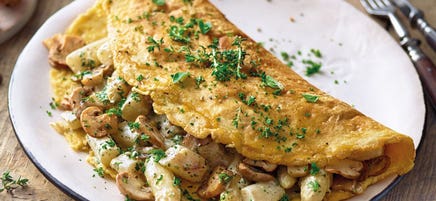 Champignon-Spargel-Omelette