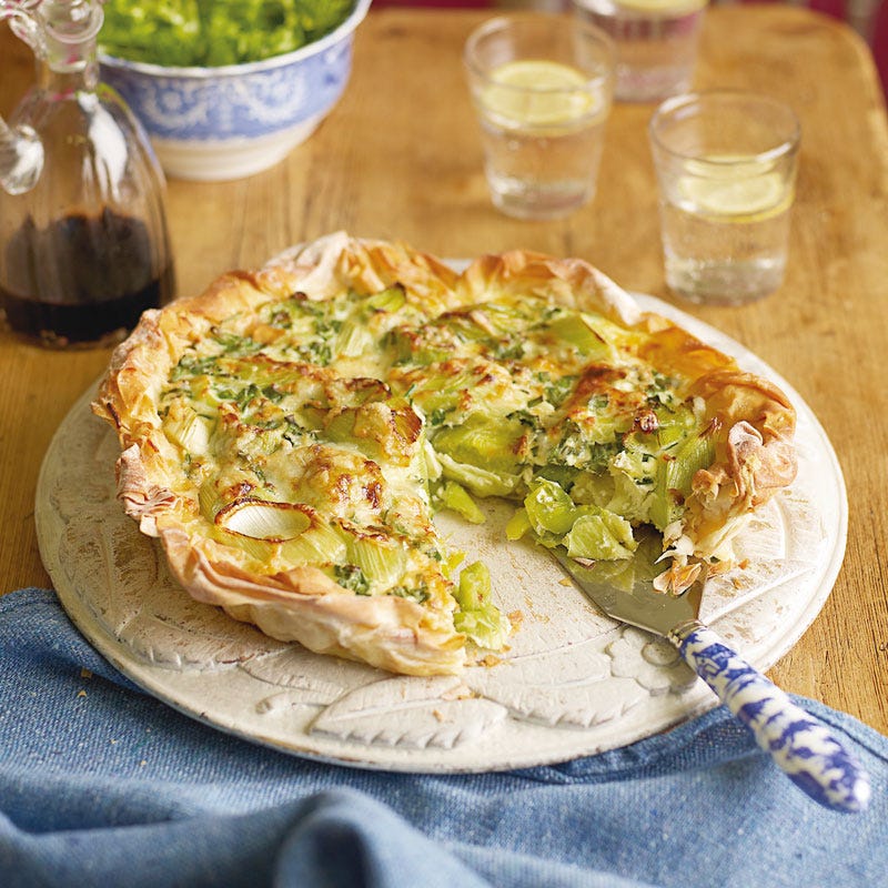 Lauch-Quiche mit Gruyère