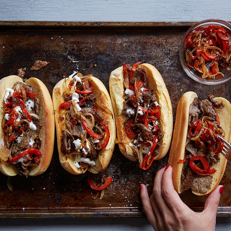 Photo of Steak Sandwiches with Feta Sauce by WW