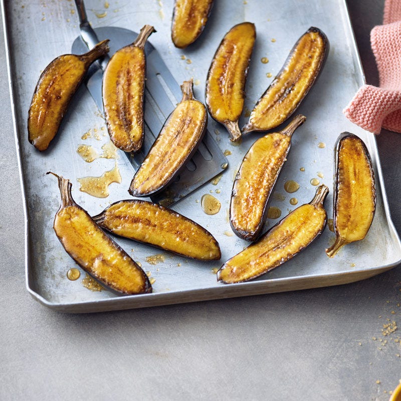 Gebackene süße Kochbananen