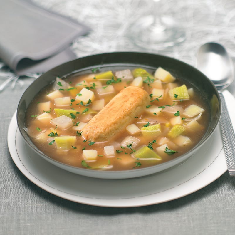 Soupe aux quenelles de viande