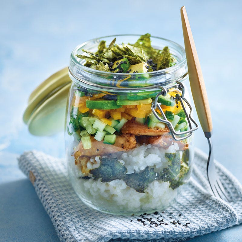 Sushi-Schicht-Salat