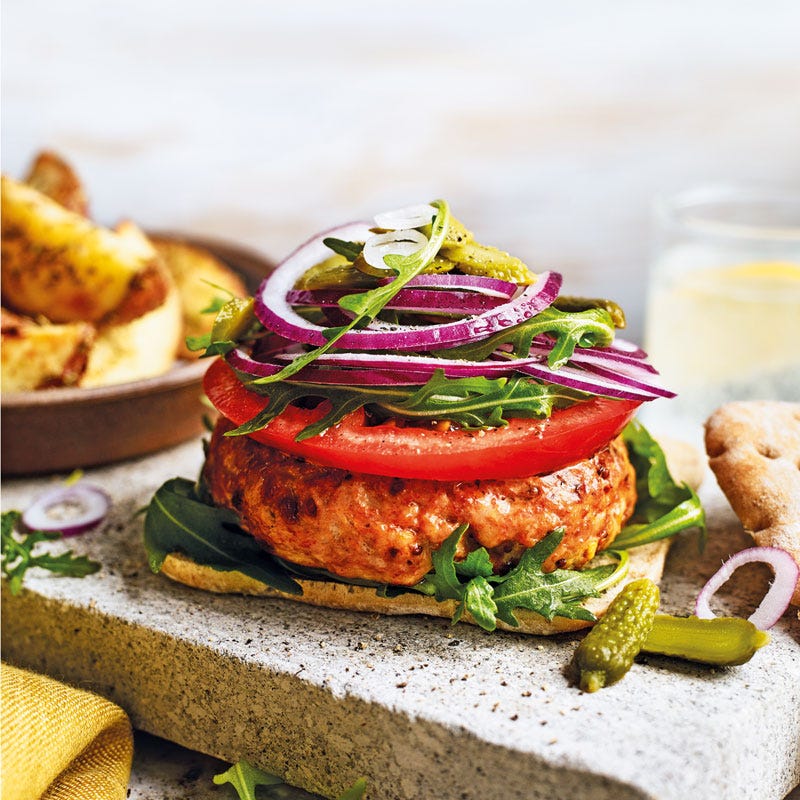 Würziger Hähnchenburger