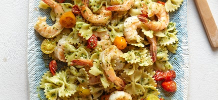 Pesto Shrimp & Pasta