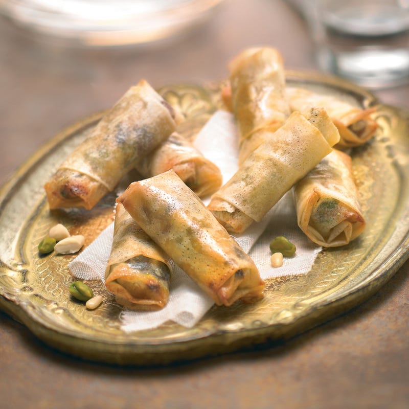 Croustillants farcis aux fruits secs