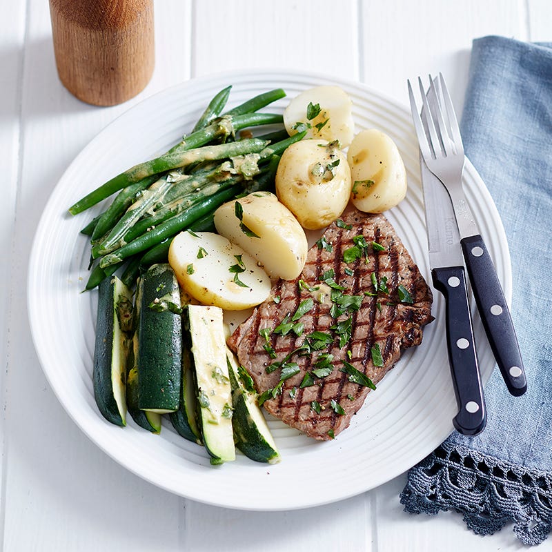 Photo of Rump steak and parsley vegies by WW
