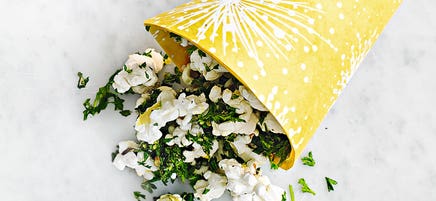 Popcorn Grünkohl & Zitrone