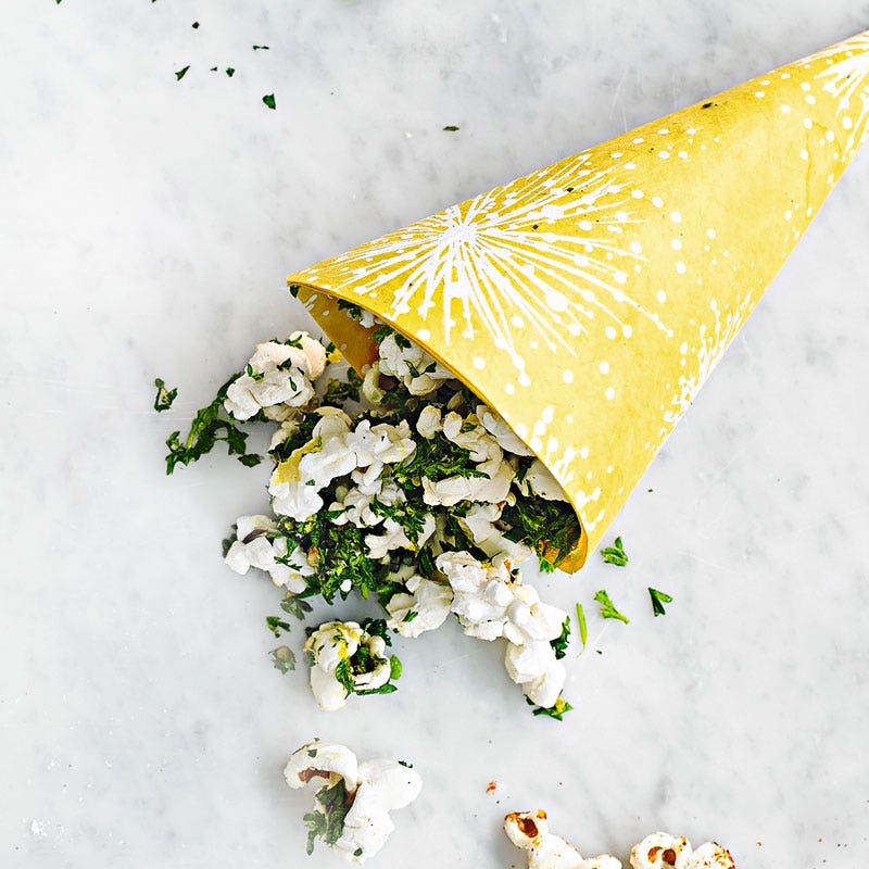 Popcorn Grünkohl & Zitrone