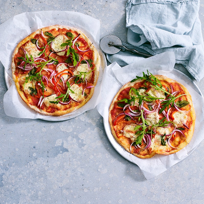 Cheat's homemade pizza