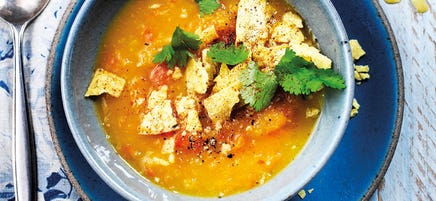 Würzige Kürbissuppe