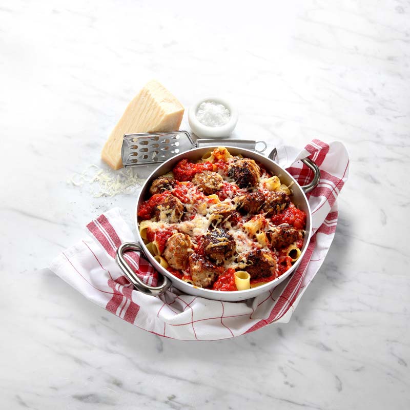 ViktVäktarna - Pasta- och köttbullsgratäng
