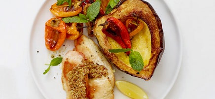 Roasted Chicken, Squash and Peppers 3
