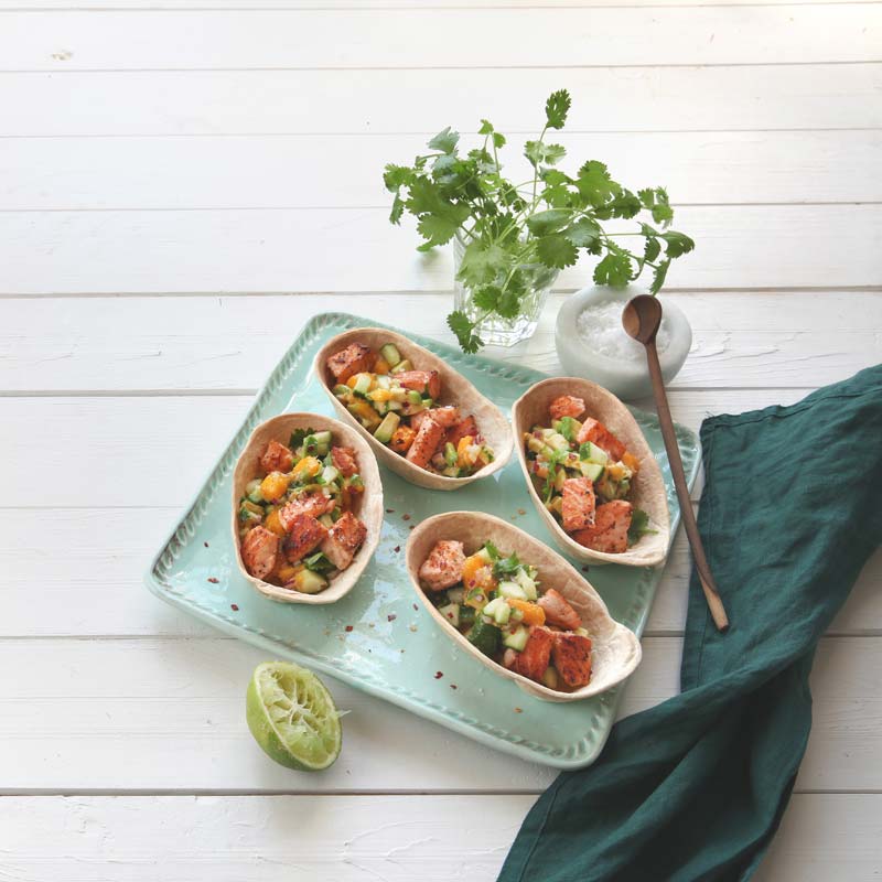 ViktVäktarna - Laxtacos med mangosalsa