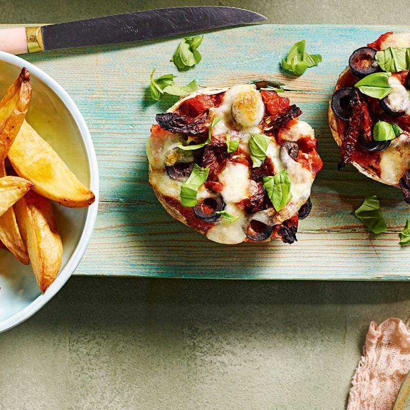 Photo of Mushroom 'pizzas' with wedges by WW