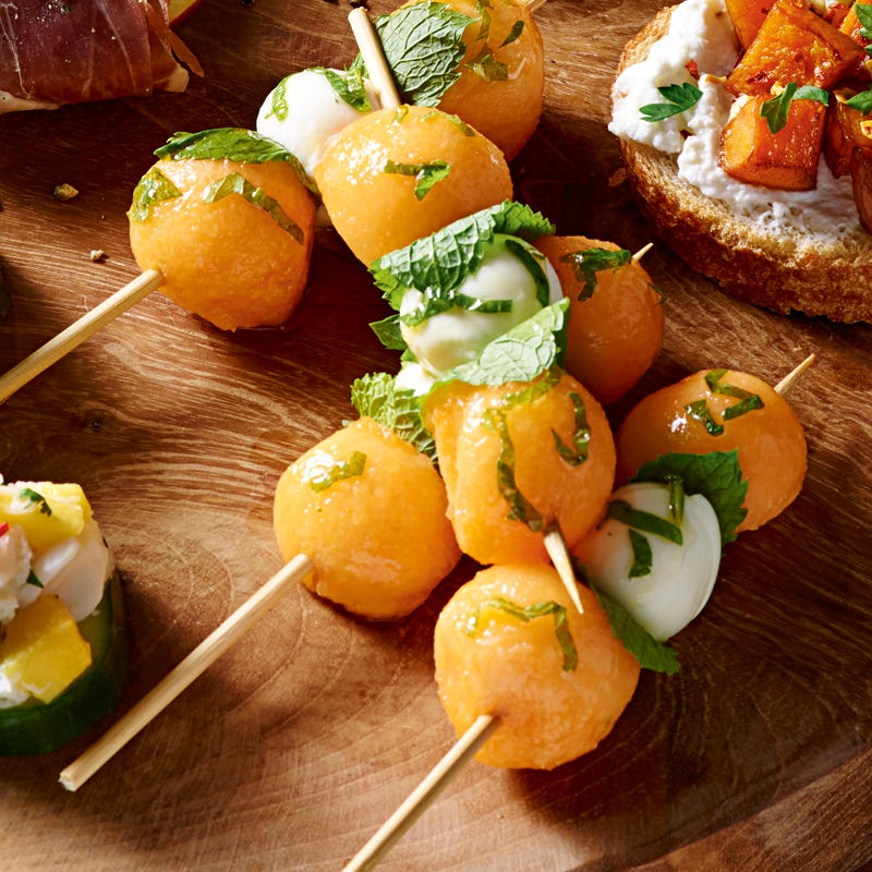 Photo of Melon, mozzarella & mint skewers by WW