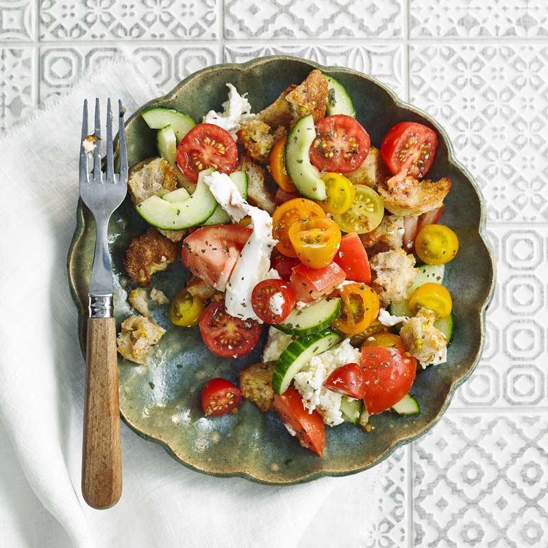 Foto av Panzanella med mozzarella och tomat från WW ViktVäktarna