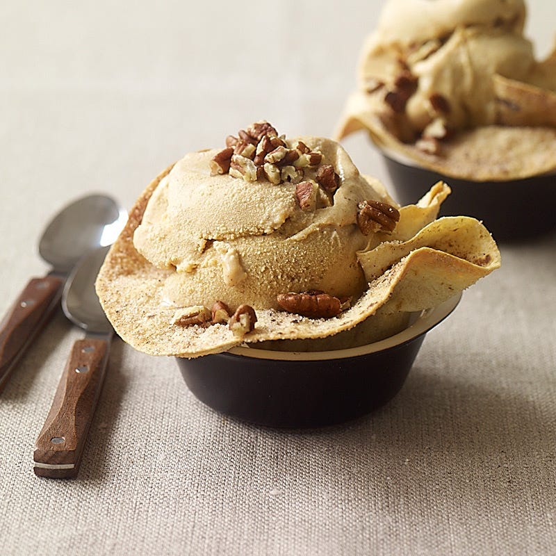 Photo of Pumpkin Ice Cream in Homemade Ice Cream Bowls by WW