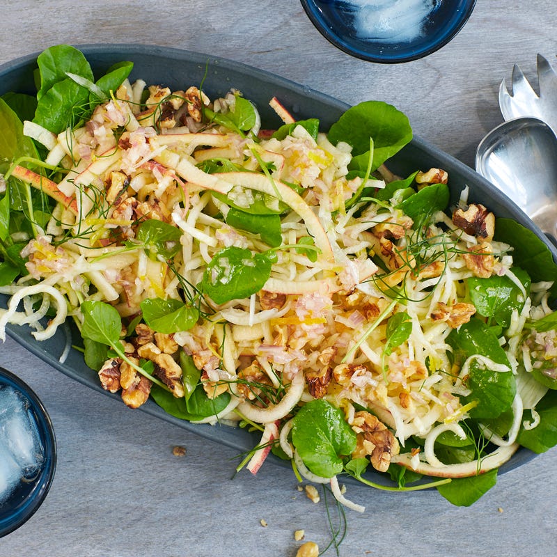 Photo de Salade aux pommes et au fenouil en spirales par WW