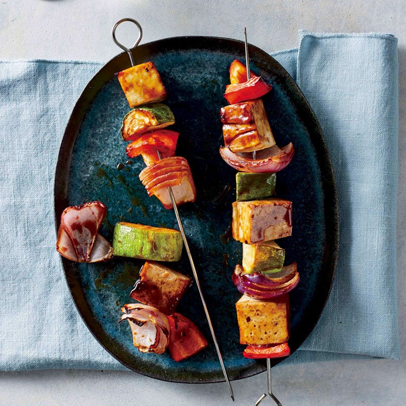 Photo of Marinated tofu & vegetable kebabs by WW