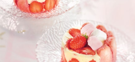 Charlottine rose, fraise-guimauve