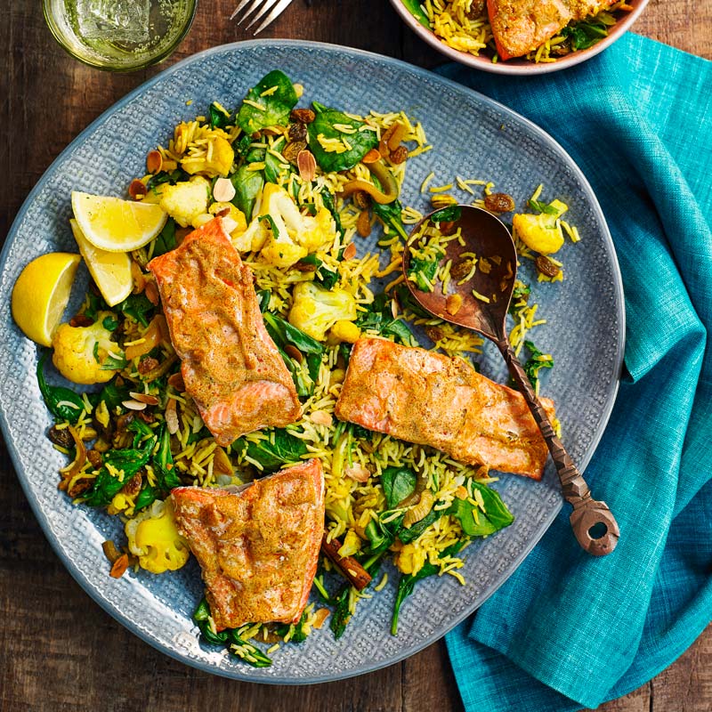 Lax tikka masala med pilaf - ViktVäktarna