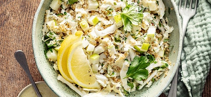 Salade de chou et quinoa aux pommes