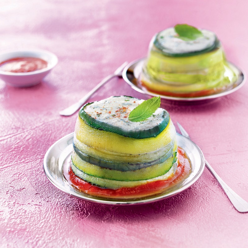 Paupiettes de courgette et d'aubergine