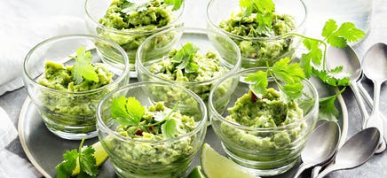 Verrines crabe avocat