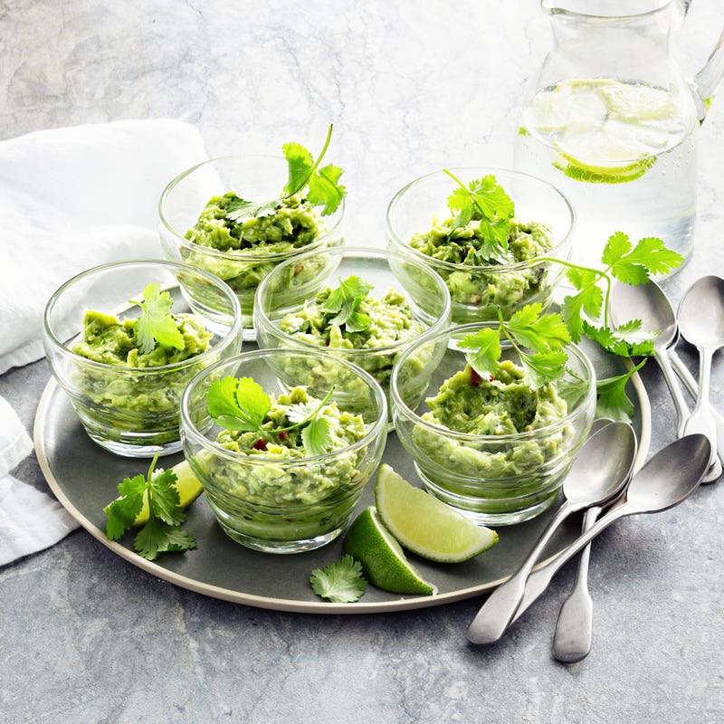 Verrines crabe avocat
