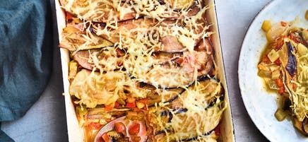 Lasagnes d'aubergine et ratatouille
