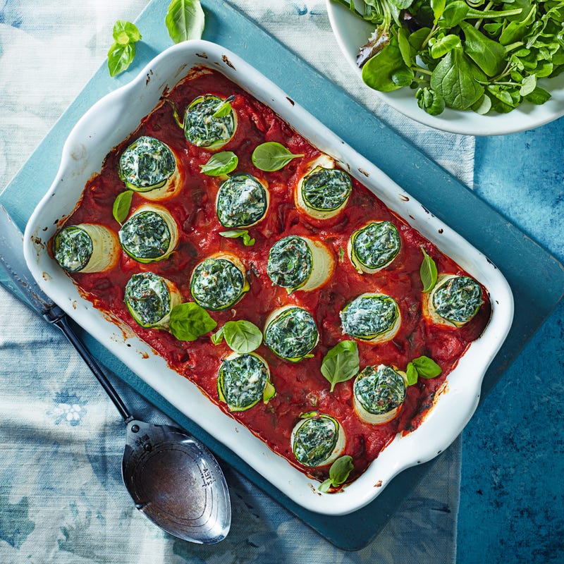 Photo of Spinach & ricotta-stuffed courgette rolls by WW