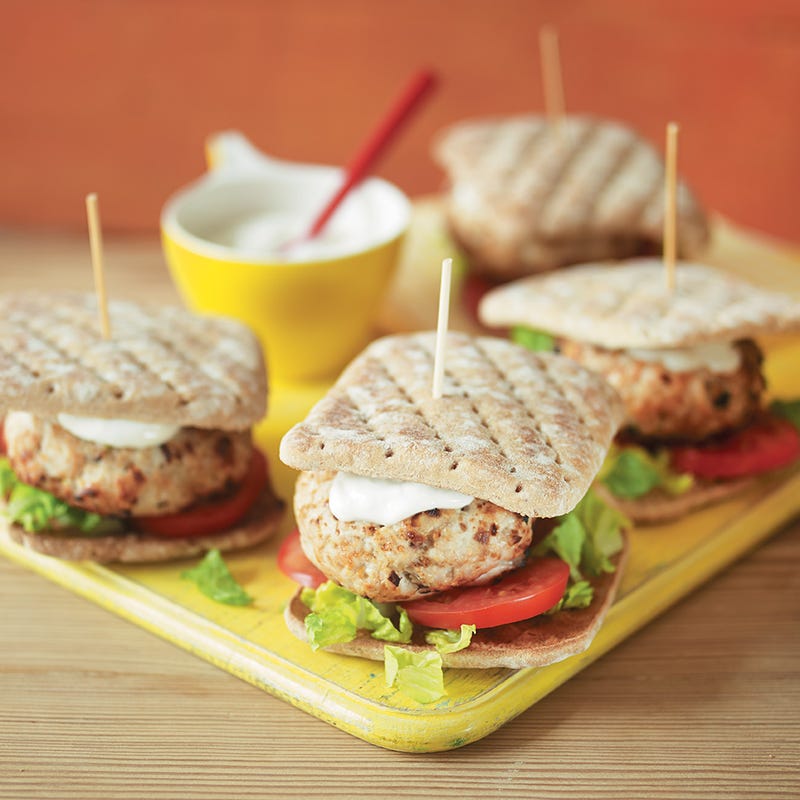 Photo of Parmesan chicken burgers with butternut squash chips by WW