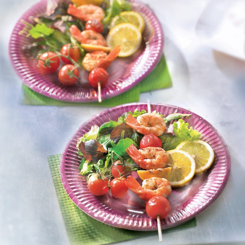 Pique de gambas à la provençale