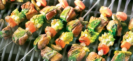 Brochette de bœuf façon piccalilli