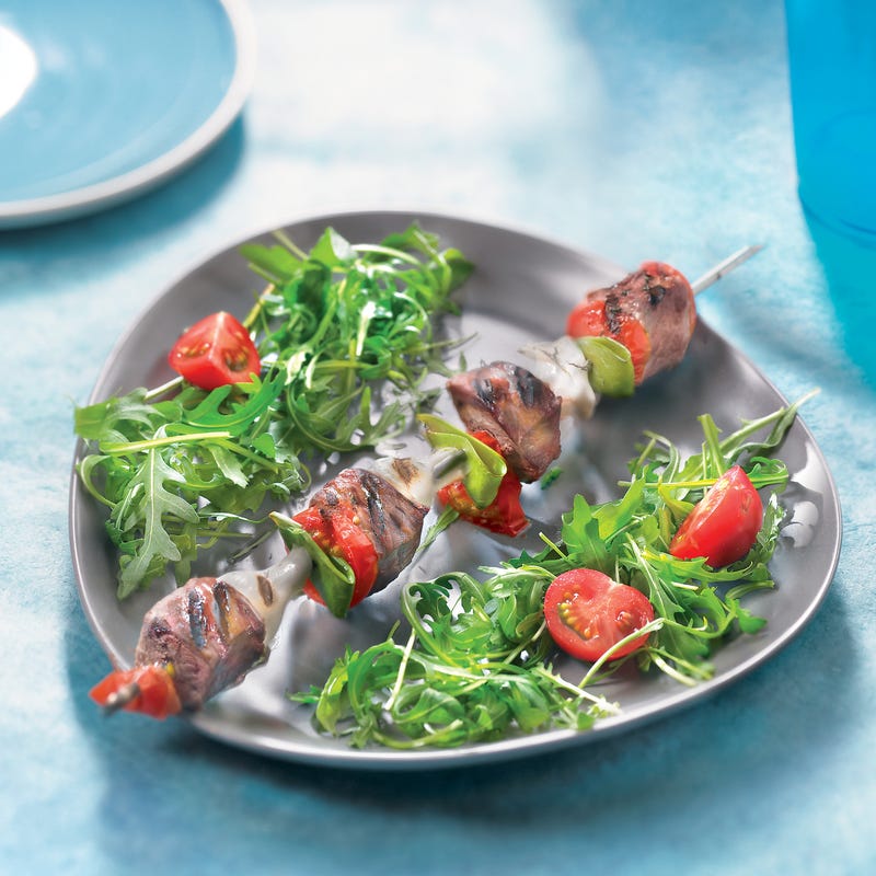 Brochette de bœuf printanière