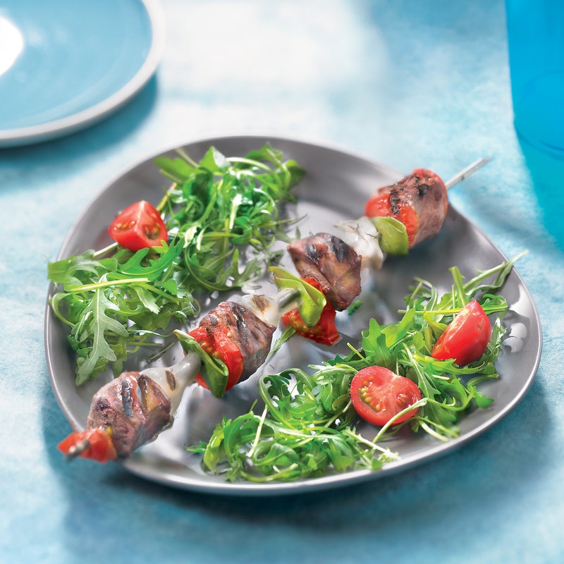 Brochette de bœuf printanière