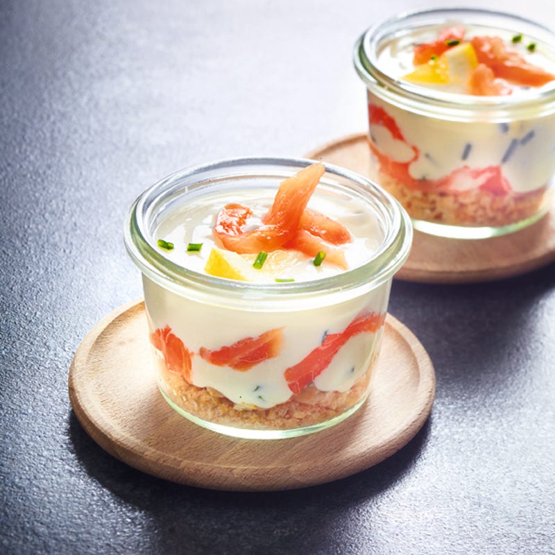 Photo de/du Verrines de tiramisu de saumon par WW