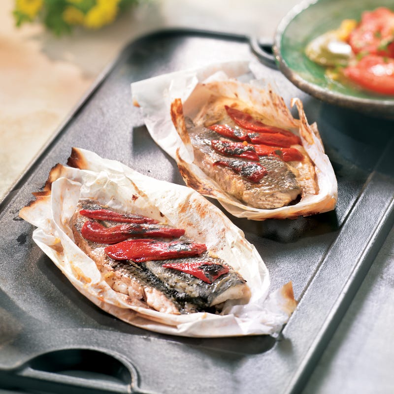 Papillote de dorade à la vanille et au gingembre