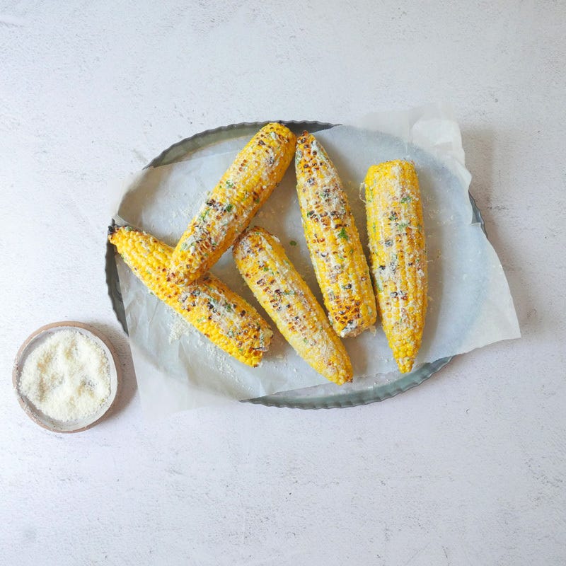 Photo of Grilled Parmesan corn on the cob by WW