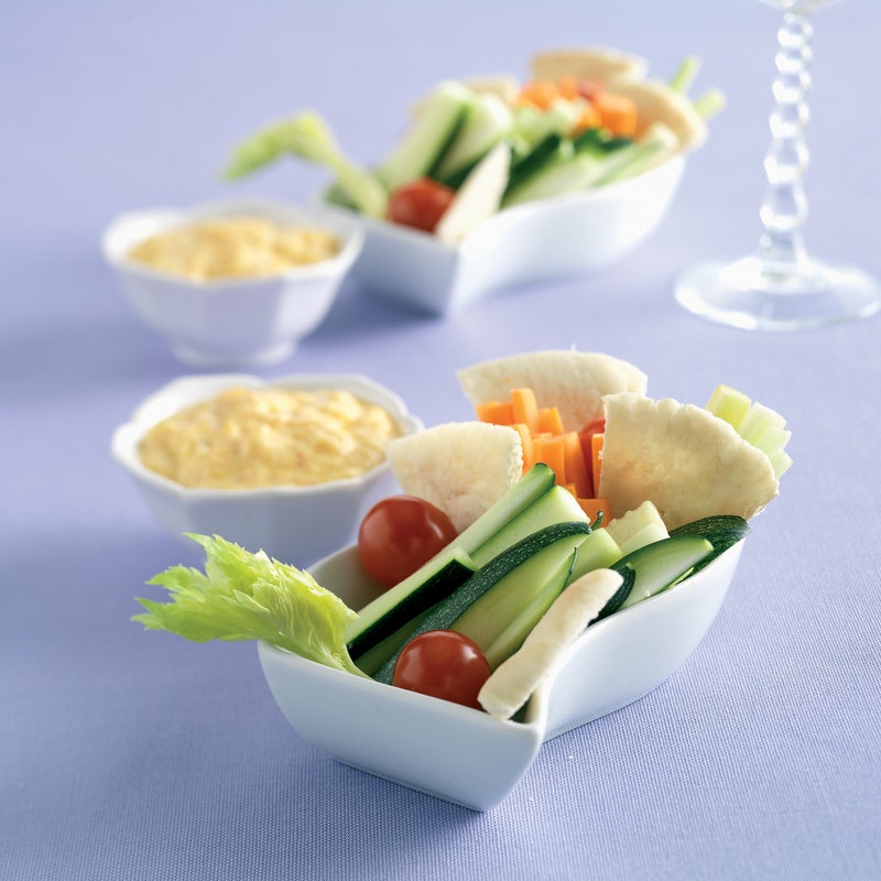 Dips de poivron jaune