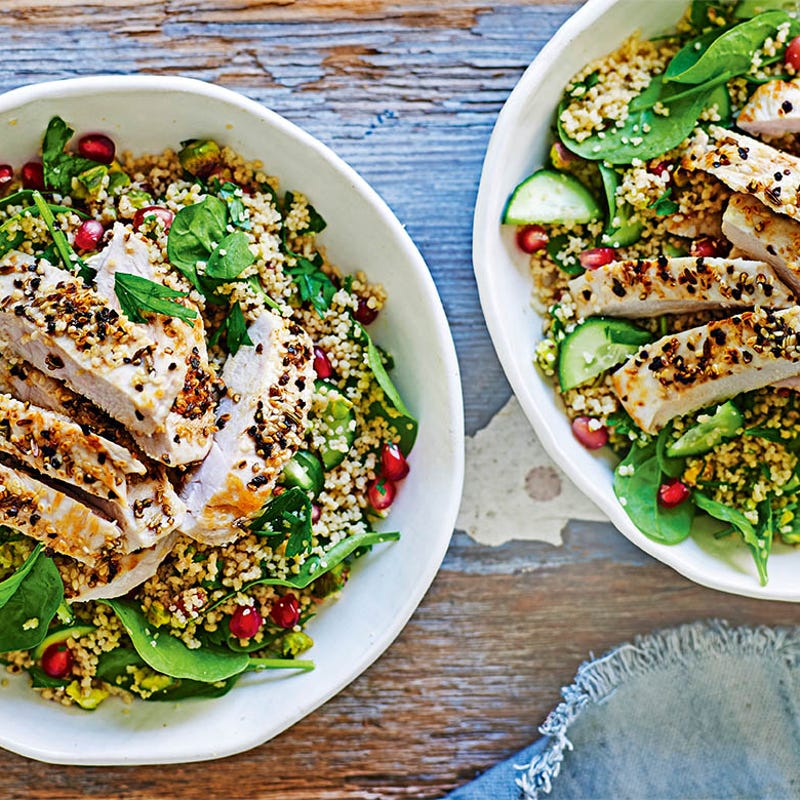 Photo of Spiced chicken with pistachio & pomegranate couscous by WW