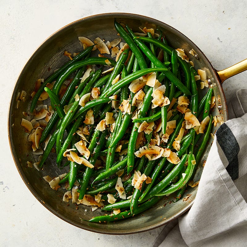 Coconut-Cumin Green Beans