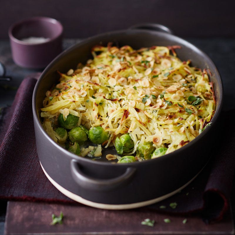 Rosenkohl mit Röstihaube