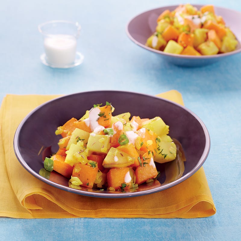 Curry de pommes de terre et de courge