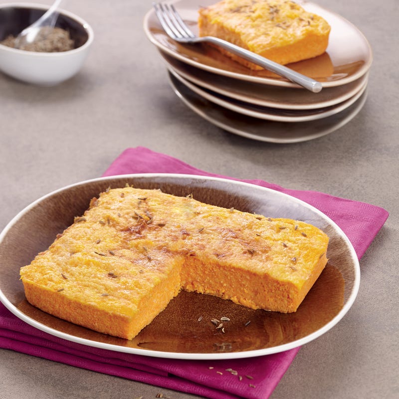 Gratin de carottes à la semoule et au cumin