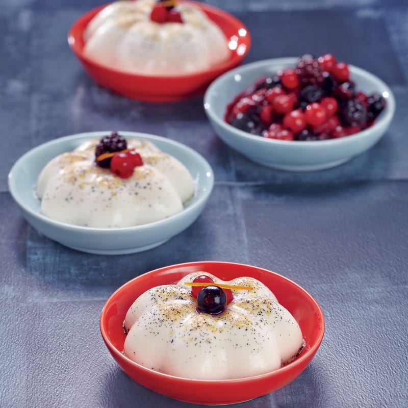 Panna cotta aux fruits des bois